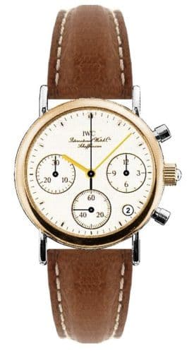 Portofino Lady Chronograph MecaQuartz Stainless Steel / Rose Gold / White / Calf — photo from WatchBase · Photo: WatchBase · © WatchBase, used with permission · Source: https://watchbase.com/iwc/portofino/iw3730-04