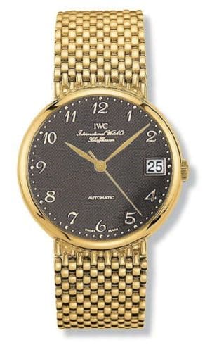 Portofino Automatic Yellow Gold / Black - Breguet / Bracelet — photo from WatchBase · Photo: WatchBase · © WatchBase, used with permission · Source: https://watchbase.com/iwc/portofino/iw9251-04