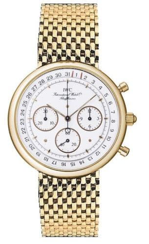 Portofino Chronograph MecaQuartz Yellow Gold / White / Bracelet — photo from WatchBase · Photo: WatchBase · © WatchBase, used with permission · Source: https://watchbase.com/iwc/portofino/iw9551-01