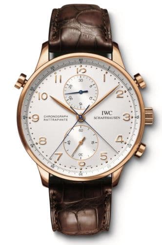 Portugieser Chrono-Rattrapante Rose Gold / Silver — photo from WatchBase · Photo: WatchBase · © WatchBase, used with permission · Source: https://watchbase.com/iwc/portugieser/iw3712-03
