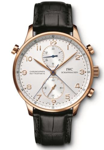 Portugieser Chrono-Rattrapante Rose Gold / Silver — photo from WatchBase · Photo: WatchBase · © WatchBase, used with permission · Source: https://watchbase.com/iwc/portugieser/iw3712-04