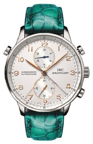 Portugieser Chrono-Rattrapante Stainless Steel / Silver — photo from WatchBase · Photo: WatchBase · © WatchBase, used with permission · Source: https://watchbase.com/iwc/portugieser/iw3712-06