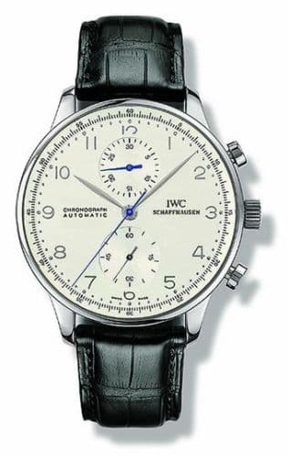 Portuguese Chrono-Automatic White Gold / Silver — photo from WatchBase · Photo: WatchBase · © WatchBase, used with permission · Source: https://watchbase.com/iwc/portugieser/iw3714-05