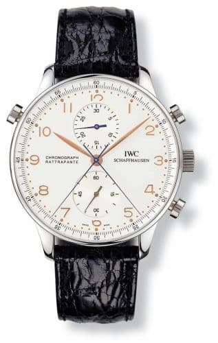 Portugieser Chrono-Rattrapante Stainless Steel / Silver — photo from WatchBase · Photo: WatchBase · © WatchBase, used with permission · Source: https://watchbase.com/iwc/portugieser/iw3712-02