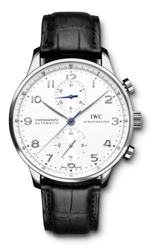 Portuguese Chrono-Automatic White Gold / Silver — photo from WatchBase · Photo: WatchBase · © WatchBase, used with permission · Source: https://watchbase.com/iwc/portugieser/iw3714-12