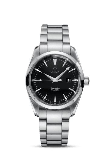 Seamaster Aqua Terra 150M Quartz 36.2 Stainless Steel / Black / Bracelet — photo from WatchBase · Photo: WatchBase · © WatchBase, used with permission · Source: https://watchbase.com/omega/aqua-terra/2518-50-00
