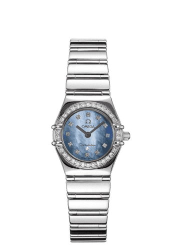 Constellation Quartz 22.5 My Choice White Gold / Diamond / Blue MOP — photo from WatchBase · Photo: WatchBase · © WatchBase, used with permission · Source: https://watchbase.com/omega/constellation/1165-77-00