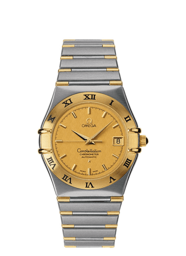 Constellation Automatic 35.5 Stainless Steel / Yellow Gold / Champagne — photo from WatchBase · Photo: WatchBase · © WatchBase, used with permission · Source: https://watchbase.com/omega/constellation/1302-10-00