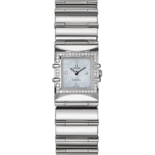 Constellation Quadra Quartz 19.3 Stainless Steel - Diamond / MOP — photo from WatchBase · Photo: WatchBase · © WatchBase, used with permission · Source: https://watchbase.com/omega/constellation/1528-76-00