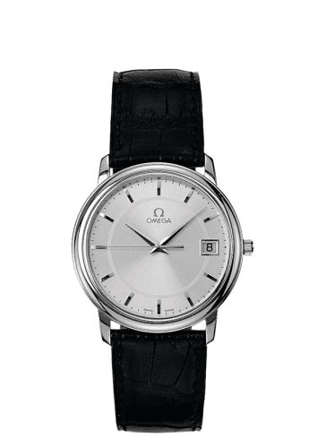 De Ville Prestige Quartz 34.4 Stainless Steel / Silver — photo from WatchBase · Photo: WatchBase · © WatchBase, used with permission · Source: https://watchbase.com/omega/de-ville/4810-31-01
