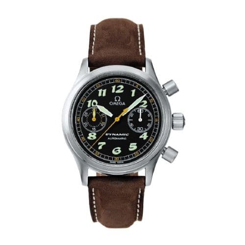 Dynamic III Chronograph Stainless Steel / Black / Brown Calf — photo from WatchBase · Photo: WatchBase · © WatchBase, used with permission · Source: https://watchbase.com/omega/dynamic/5290-50-07