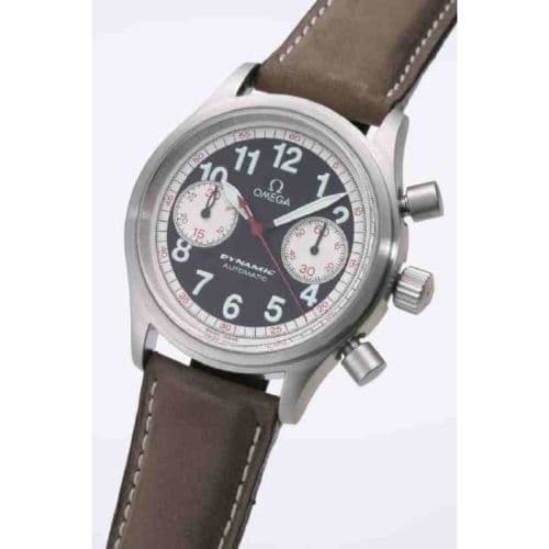 Dynamic III Chronograph Stainless Steel / Black / Brown Calf / Targa Florio — photo from WatchBase · Photo: WatchBase · © WatchBase, used with permission · Source: https://watchbase.com/omega/dynamic/5291-51-07