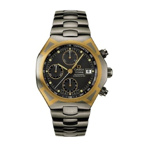 Seamaster Polaris Titane / Pink Gold / Chronograph — photo from WatchBase · Photo: WatchBase · © WatchBase, used with permission · Source: https://watchbase.com/omega/seamaster-120m/tr-378-0885