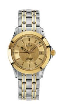 Seamaster 120M Automatic 36.25 Stainless Steel / Yellow Gold / Champagne — photo from WatchBase · Photo: WatchBase · © WatchBase, used with permission · Source: https://watchbase.com/omega/seamaster-120m/2301-11-00