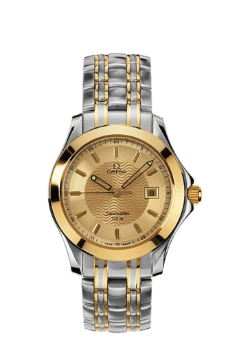 Seamaster 120M Quartz 41 Stainless Steel / Yellow Gold / Champagne / Bracelet — photo from WatchBase · Photo: WatchBase · © WatchBase, used with permission · Source: https://watchbase.com/omega/seamaster-120m/2311-11-00