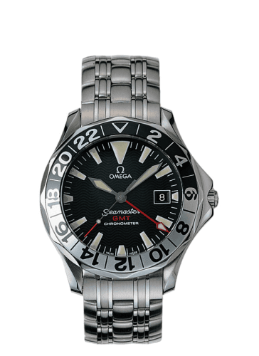 Seamaster Diver 300M Automatic 41 GMT Stainless Steel / Black / Bracelet / 50th Anniversary — photo from WatchBase · Photo: WatchBase · © WatchBase, used with permission · Source: https://watchbase.com/omega/seamaster-diver-300m/2534-50-00