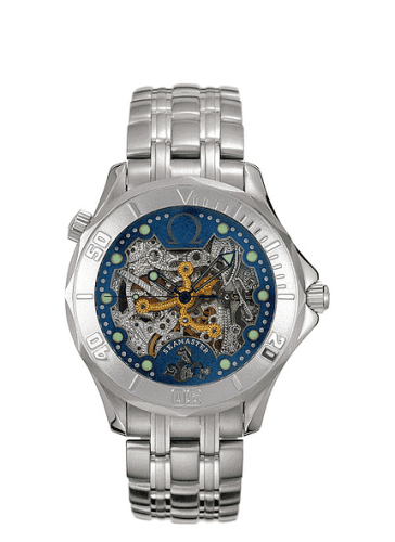 Seamaster Diver 300M Automatic 41 White Gold / Skeleton / Bracelet / 50th Anniversary — photo from WatchBase · Photo: WatchBase · © WatchBase, used with permission · Source: https://watchbase.com/omega/seamaster-diver-300m/2932-80-00