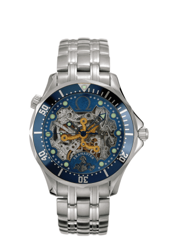 Seamaster Diver 300M Automatic 41 White Gold / Skeleton / Bracelet / 50th Anniversary — photo from WatchBase · Photo: WatchBase · © WatchBase, used with permission · Source: https://watchbase.com/omega/seamaster-diver-300m/2934-80-00
