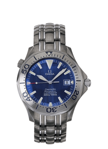 Seamaster Diver 300M Automatic 41 Titanium / Electric Blue / Bracelet — photo from WatchBase · Photo: WatchBase · © WatchBase, used with permission · Source: https://watchbase.com/omega/seamaster-diver-300m/2231-80-00