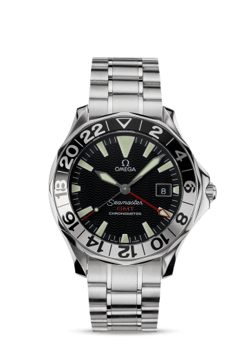 Seamaster Diver 300M Automatic 41 GMT Stainless Steel / Black / Bracelet / 50th Anniversary — photo from WatchBase · Photo: WatchBase · © WatchBase, used with permission · Source: https://watchbase.com/omega/seamaster-diver-300m/2234-50-00