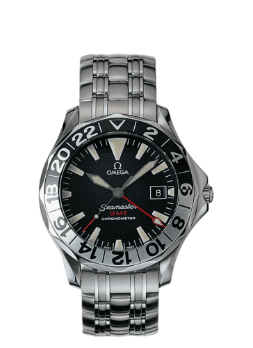 Seamaster Diver 300M Automatic 41 GMT Stainless Steel / Black / Bracelet / Gerry Lopez — photo from WatchBase · Photo: WatchBase · © WatchBase, used with permission · Source: https://watchbase.com/omega/seamaster-diver-300m/2536-50-00