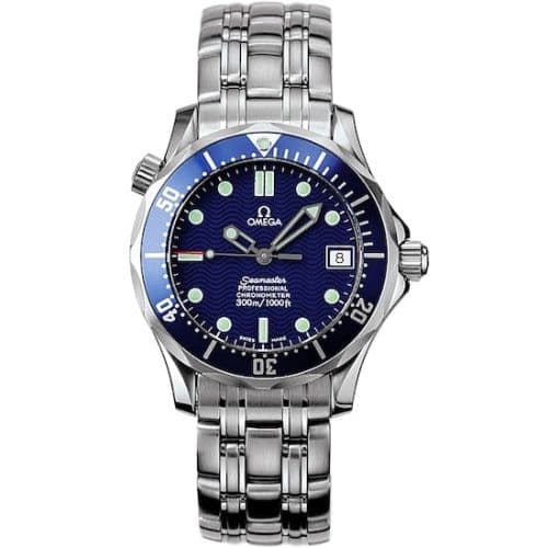 Seamaster Diver 300M Automatic 36.25 Stainless Steel / Blue / Bracelet — photo from WatchBase · Photo: WatchBase · © WatchBase, used with permission · Source: https://watchbase.com/omega/seamaster-diver-300m/2551-80-00