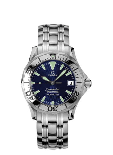 Seamaster Diver 300M Automatic 36.25 Stainless Steel / Electric Blue / Bracelet — photo from WatchBase · Photo: WatchBase · © WatchBase, used with permission · Source: https://watchbase.com/omega/seamaster-diver-300m/2554-80-00