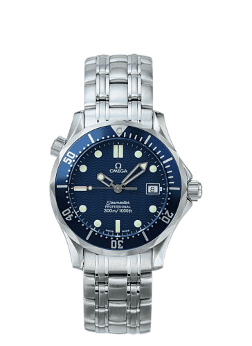 Seamaster Diver 300M Quartz 36.25 Stainless Steel / Blue / Bracelet — photo from WatchBase · Photo: WatchBase · © WatchBase, used with permission · Source: https://watchbase.com/omega/seamaster-diver-300m/2561-80-00