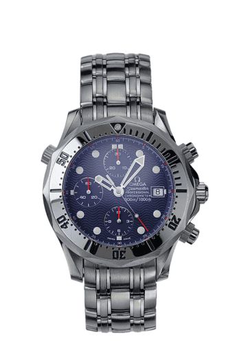 Seamaster Diver 300M Automatic 41.5 Chronograph Stainless Steel / Blue / Bracelet — photo from WatchBase · Photo: WatchBase · © WatchBase, used with permission · Source: https://watchbase.com/omega/seamaster-diver-300m/2598-80-00