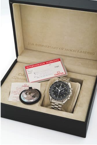 Speedmaster Professional Moonwatch Apollo XI 25th Anniversary Italy — photo from WatchBase · Photo: WatchBase · © WatchBase, used with permission · Source: https://watchbase.com/omega/speedmaster/3592-50-00-i