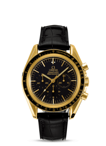 Speedmaster Professional Moonwatch Yellow Gold — photo from WatchBase · Photo: WatchBase · © WatchBase, used with permission · Source: https://watchbase.com/omega/speedmaster/3695-50-31