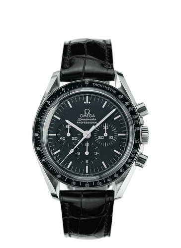 Speedmaster Professional Moonwatch Plexi / See-Through / Leather — photo from WatchBase · Photo: WatchBase · © WatchBase, used with permission · Source: https://watchbase.com/omega/speedmaster/3872-50-31