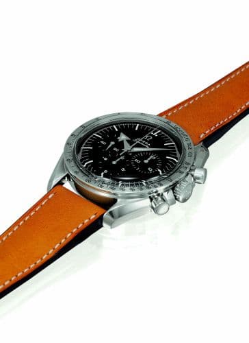 Speedmaster Replica 57 Stainless Steel / Black / Strap — photo from WatchBase · Photo: WatchBase · © WatchBase, used with permission · Source: https://watchbase.com/omega/speedmaster/3894-50-00
