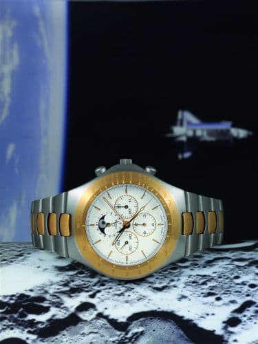 Speedmaster Teutonic SpeedyMoon Two Tone — photo from WatchBase · Photo: WatchBase · © WatchBase, used with permission · Source: https://watchbase.com/omega/speedmaster/ta-345-0810