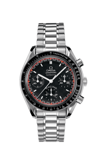 Speedmaster Reduced Stainless Steel / Black / Bracelet / Michael Schumacher — photo from WatchBase · Photo: WatchBase · © WatchBase, used with permission · Source: https://watchbase.com/omega/speedmaster-reduced/3518-50-00