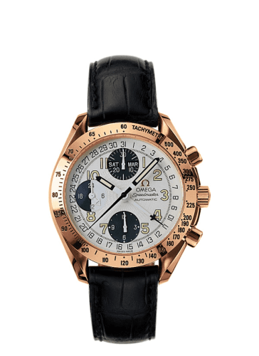 Speedmaster Date 39 Red Gold / Panda — photo from WatchBase · Photo: WatchBase · © WatchBase, used with permission · Source: https://watchbase.com/omega/speedmaster-automatic-quartz/3623-33-01