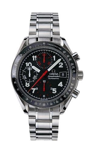 Speedmaster Date 40 Stainless Steel / Black - Japan / Bracelet — photo from WatchBase · Photo: WatchBase · © WatchBase, used with permission · Source: https://watchbase.com/omega/speedmaster-automatic-quartz/3513-53-00