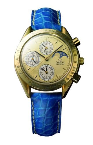 Speedmaster Perpetual Calendar Yellow Gold / Champagne / — photo from WatchBase · Photo: WatchBase · © WatchBase, used with permission · Source: https://watchbase.com/omega/speedmaster-automatic-quartz/3650-10-20