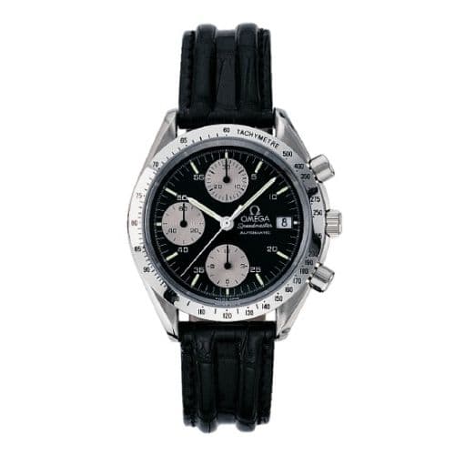Speedmaster Date 39 Stainless Steel / Black - Silver — photo from WatchBase · Photo: WatchBase · © WatchBase, used with permission · Source: https://watchbase.com/omega/speedmaster-automatic-quartz/3811-50-01