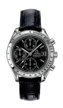 Speedmaster Date 39 Stainless Steel / Black — photo from WatchBase · Photo: WatchBase · © WatchBase, used with permission · Source: https://watchbase.com/omega/speedmaster-automatic-quartz/3813-50-01