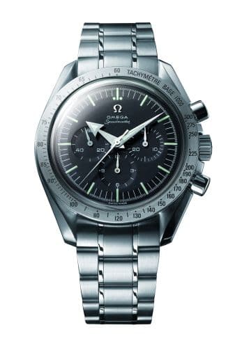 Speedmaster Replica 57 Stainless Steel / Black / Bracelet — photo from WatchBase · Photo: WatchBase · © WatchBase, used with permission · Source: https://watchbase.com/omega/speedmaster/3594-50-00