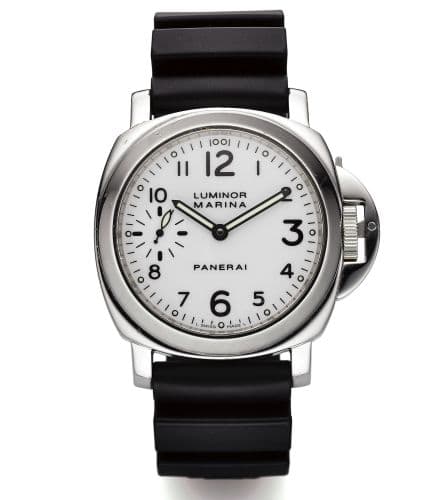Luminor Marina White — photo from WatchBase · Photo: WatchBase · © WatchBase, used with permission · Source: https://watchbase.com/panerai/luminor/pam00003