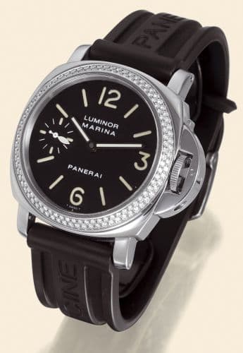 Luminor Marina Diamond Bezel — photo from WatchBase · Photo: WatchBase · © WatchBase, used with permission · Source: https://watchbase.com/panerai/luminor/pam00031