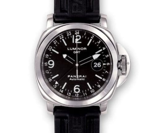 Luminor GMT Central Seconds — photo from WatchBase · Photo: WatchBase · © WatchBase, used with permission · Source: https://watchbase.com/panerai/luminor/pam00063