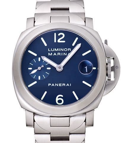 Luminor Marina Automatic 40mm Bracelet Blue — photo from WatchBase · Photo: WatchBase · © WatchBase, used with permission · Source: https://watchbase.com/panerai/luminor/pam00069