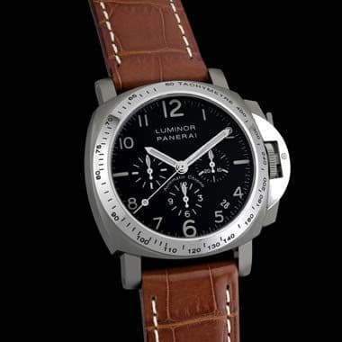 Luminor Chrono 40mm Titanium — photo from WatchBase · Photo: WatchBase · © WatchBase, used with permission · Source: https://watchbase.com/panerai/luminor/pam00074