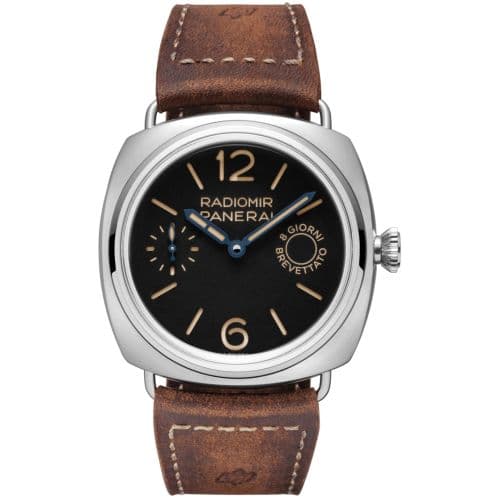 Radiomir 8 Days 45 Stainless Steel Patina / Otto Giorni — photo from WatchBase · Photo: WatchBase · © WatchBase, used with permission · Source: https://watchbase.com/panerai/radiomir/pam00992