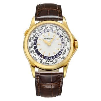 World Time 5110 — photo from WatchBase · Photo: WatchBase · © WatchBase, used with permission · Source: https://watchbase.com/patek-philippe/complications/5110j-001