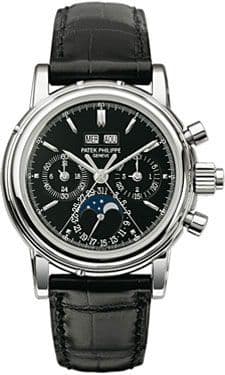 Perpetual Calendar Split Seconds Chronograph 5004 — photo from WatchBase · Photo: WatchBase · © WatchBase, used with permission · Source: https://watchbase.com/patek-philippe/grand-complications/5004g-015
