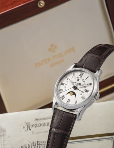 Perpetual Calendar 5050 White Gold / Silver Roman — photo from WatchBase · Photo: WatchBase · © WatchBase, used with permission · Source: https://watchbase.com/patek-philippe/grand-complications/5050g-001